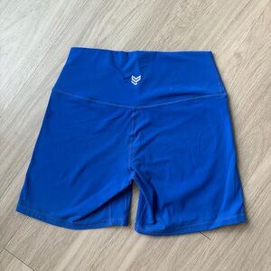 Blue Biker Shorts